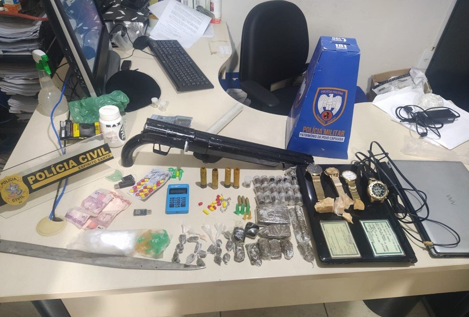 PM e PC apreendem arma e drogas durante Operação em Montanha 2